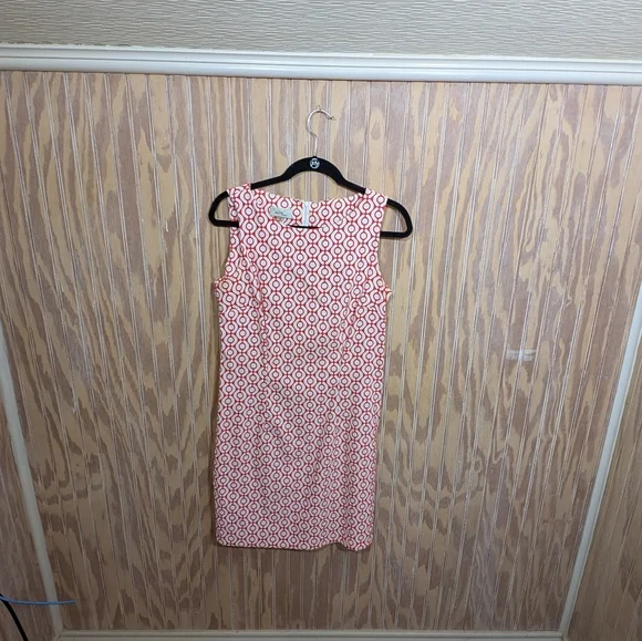 Geometric Patterned Mod Sheath Dress Size 10 - Picture 4 of 6